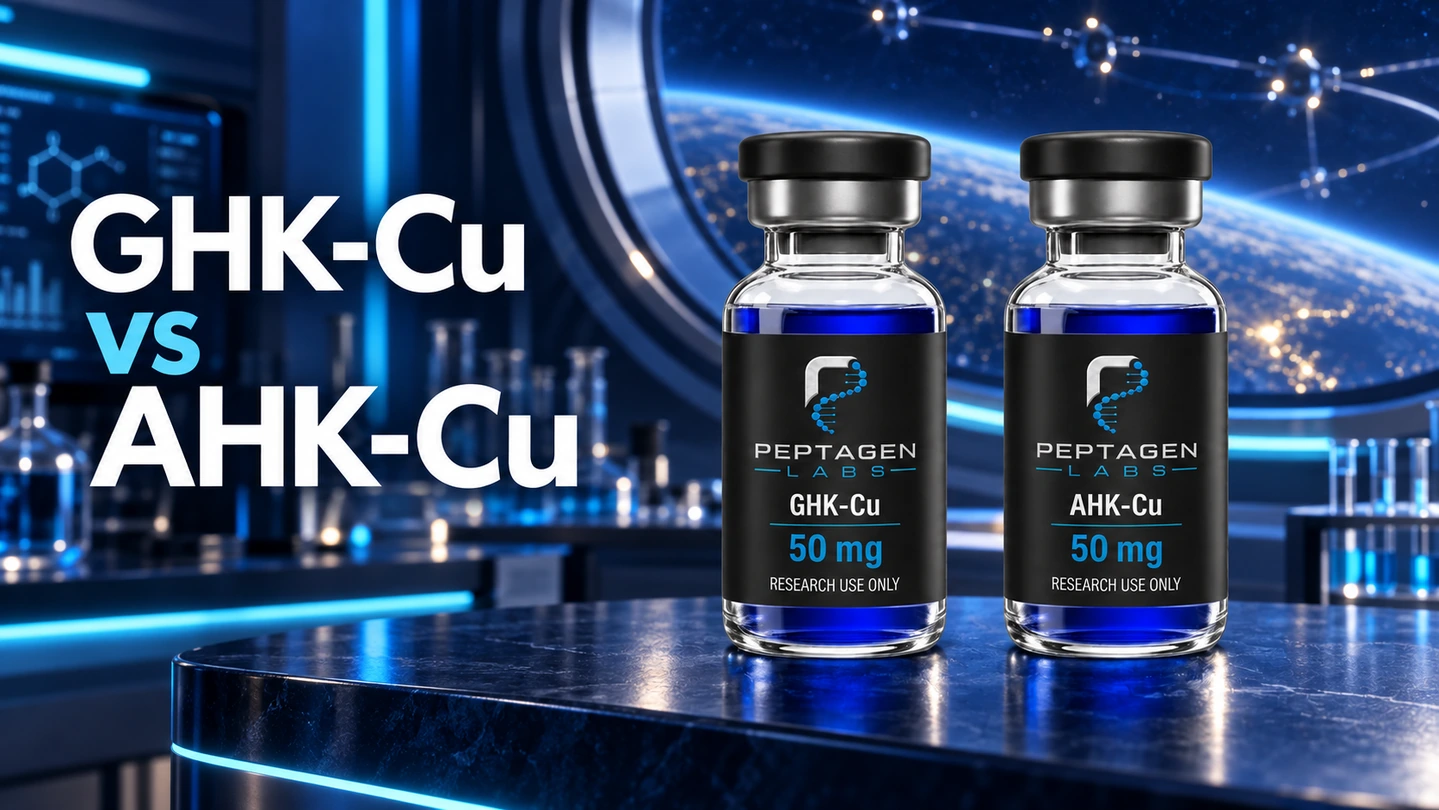 GHK-Cu en AHK-Cu: wat verandert er als één aminozuur verandert?
