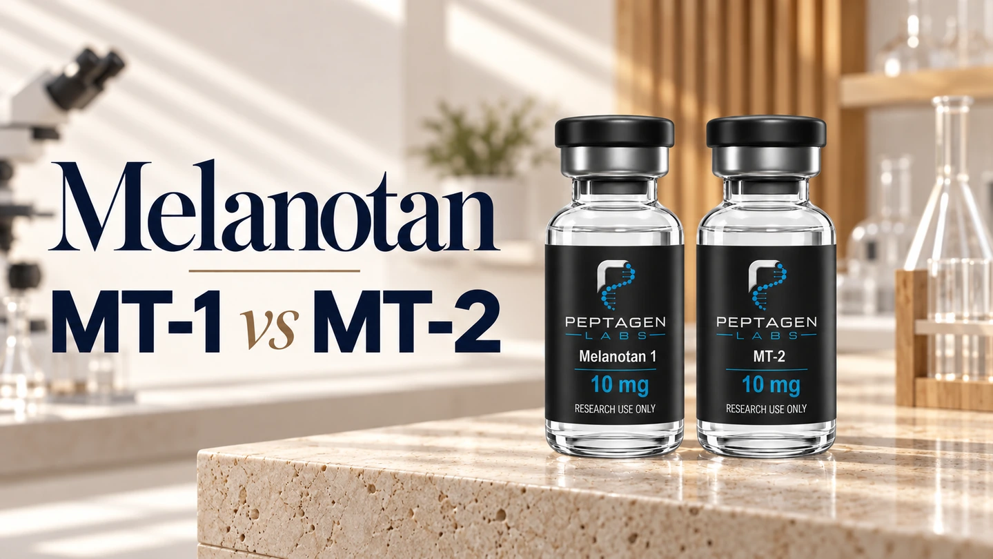 Melanotan MT-1 vs MT-2: structuur, bewijs en regelgevende status